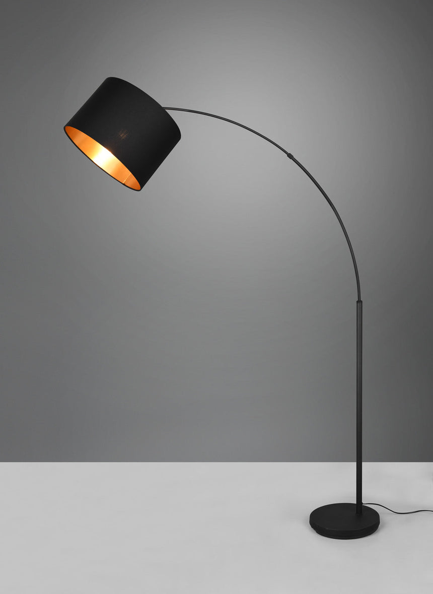 Trio Bolivia Black mat metal floor lamp R40081080