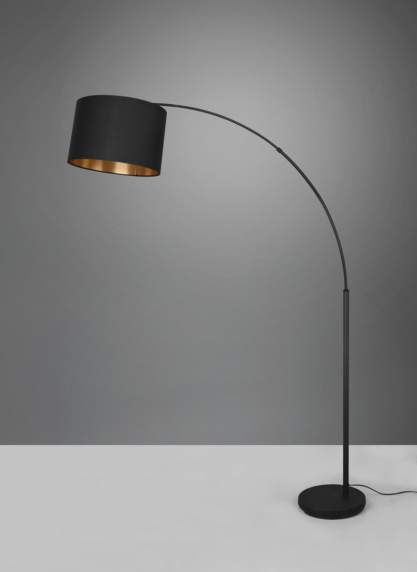 Trio Bolivia Black mat metal floor lamp R40081080