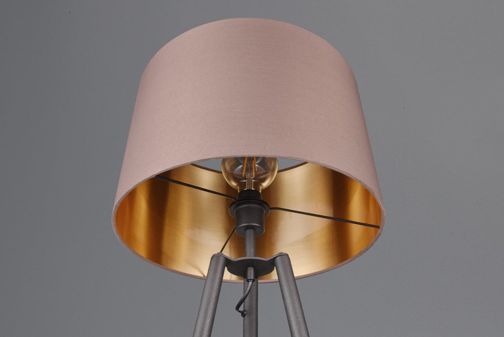 Trio Colette Black mat metal floor lamp R41561032