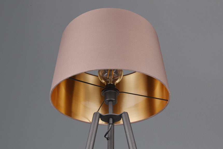 Trio Colette Black mat metal floor lamp R41561032