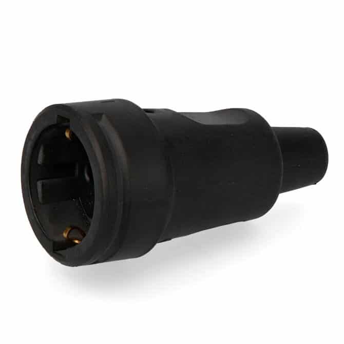 Elektro3 BASE AEREA T/TL GOMA MACIZA NEGRA 8425998421057