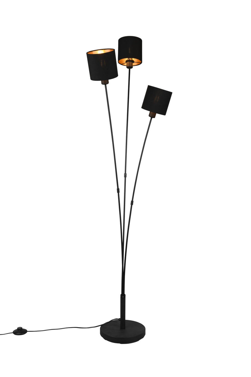 Trio Tommy Black Mat Metal Floor Lamp R46333979