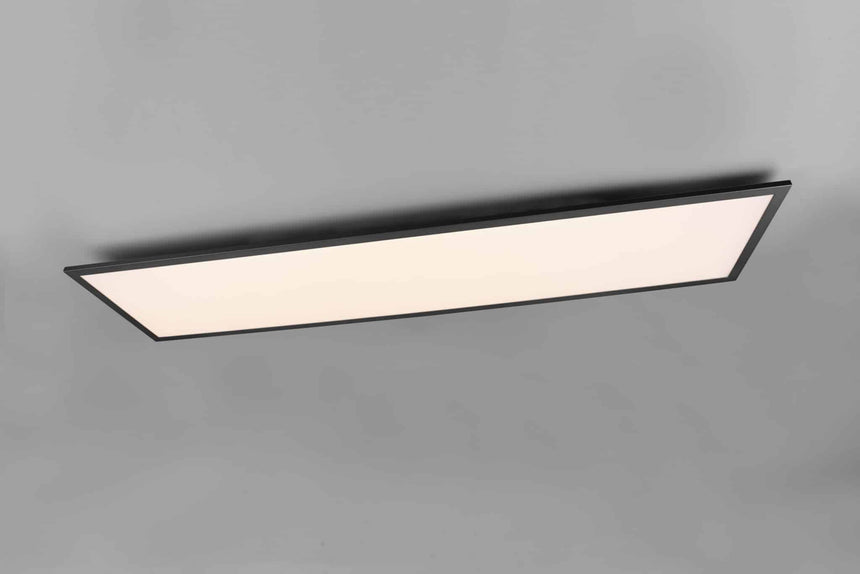 Trio Alpha LED metal ceiling lamp black mat R62321232