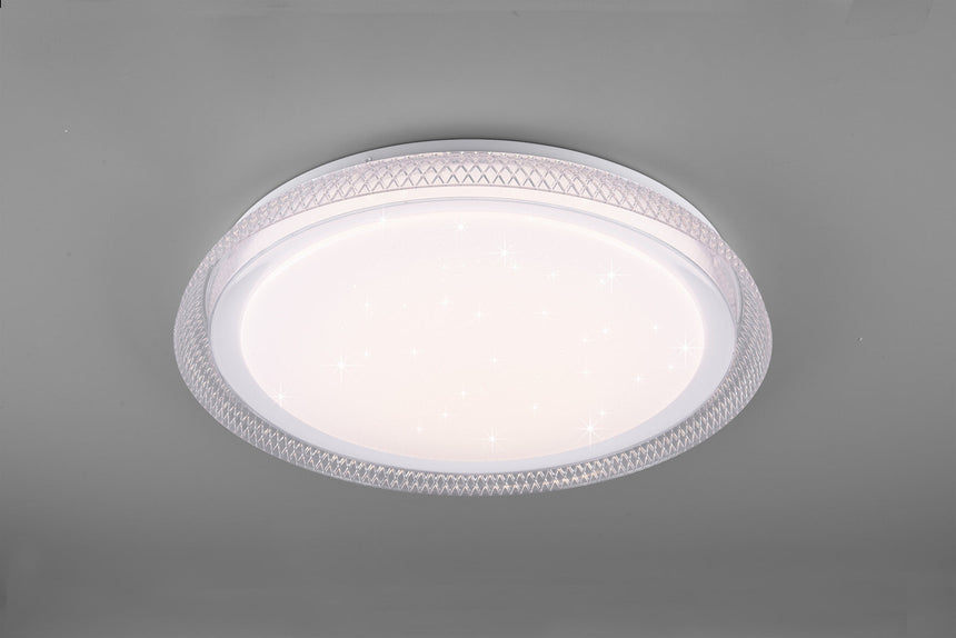 Trio Heracles Plafón LED plástico blanco R62371200
