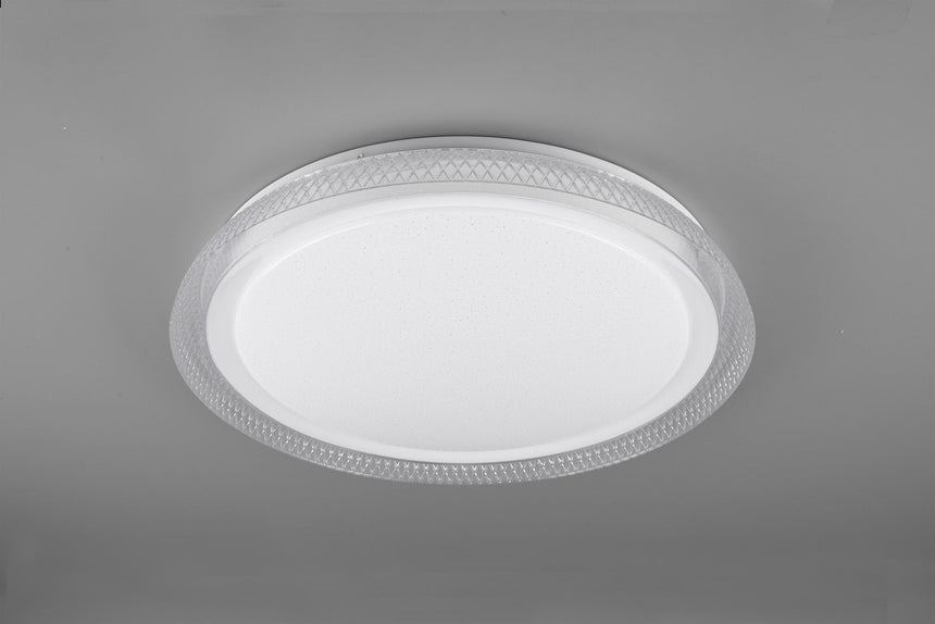 Trio Heracles Plafón LED plástico blanco R62371200