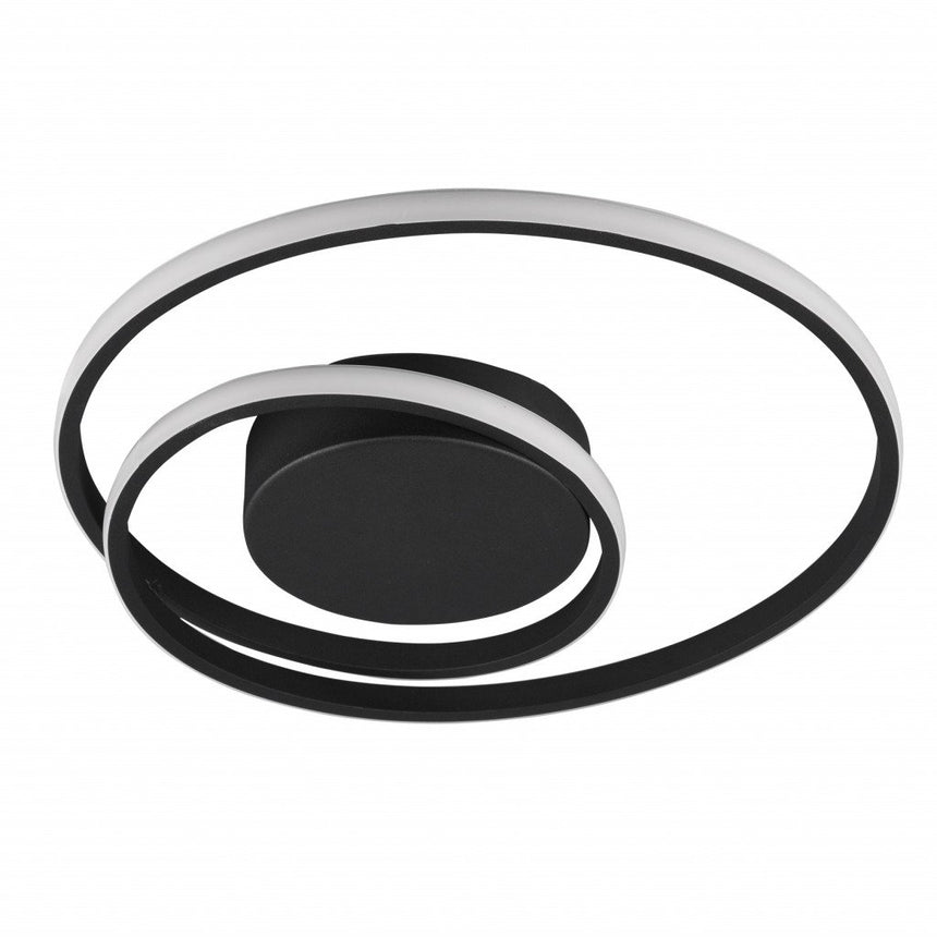 Trio Zibal LED metal ceiling light mat black R62911132