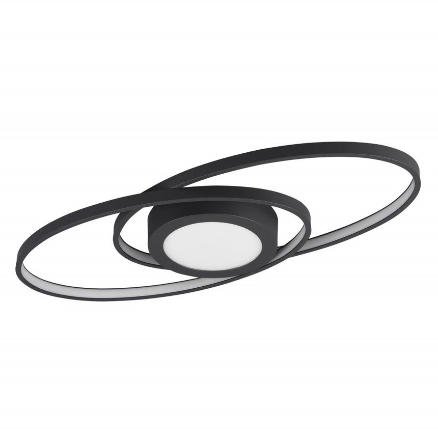 Trio Galaxy Plafón LED de metal antracita R62991142