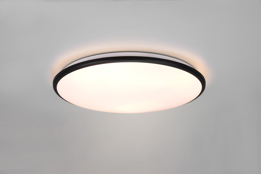 Trio Limbus LED ceiling lamp plastic black mat R67021932