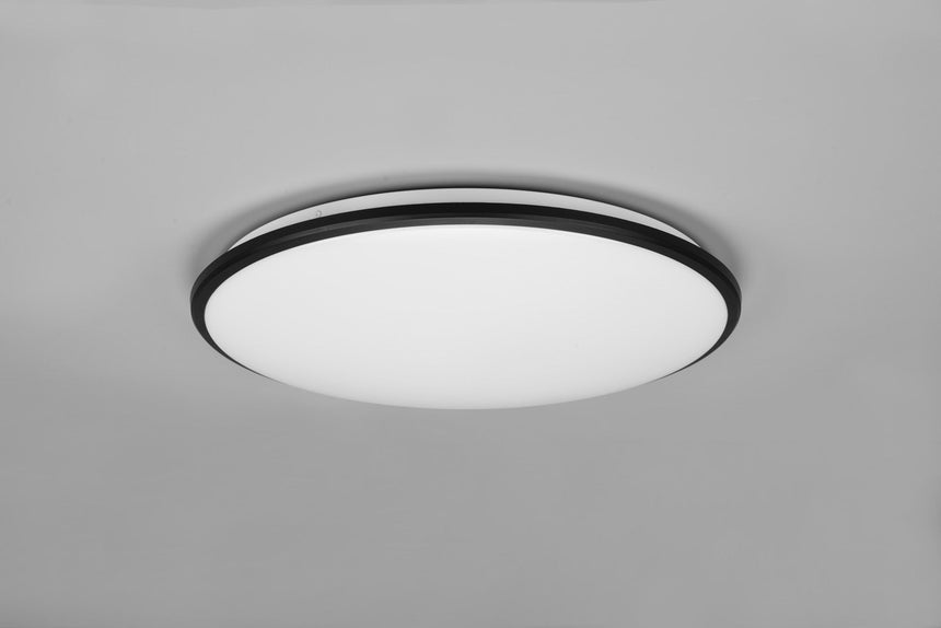 Trio Limbus LED ceiling lamp plastic black mat R67021932