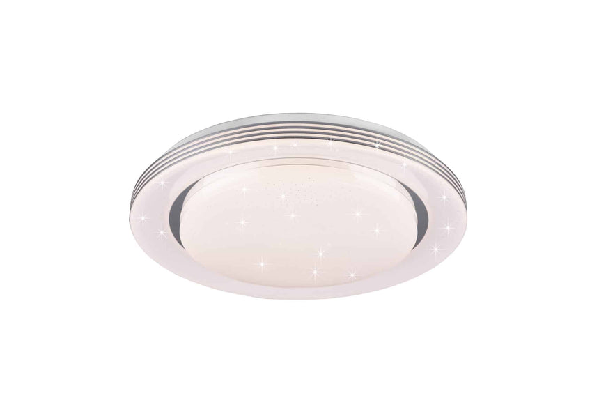 Trio Atria white plastic LED ceiling light R67041900