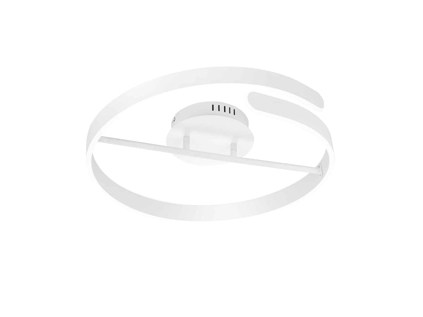 Trio Parma LED metal ceiling light mat white R67071131