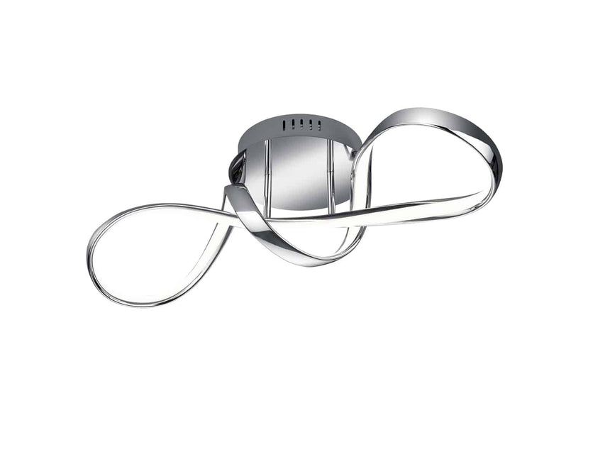 Trio Perugia LED chrome metal ceiling light R67091106