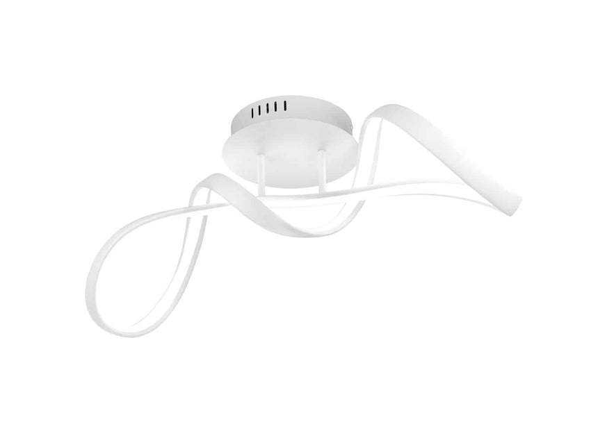 Trio Perugia LED metal ceiling light mat white R67091131