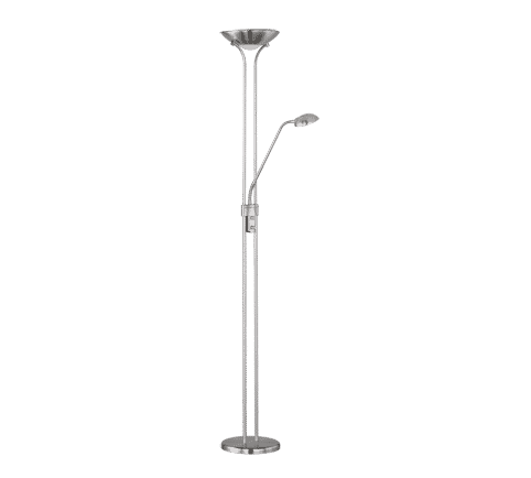 Trio Spock Matte Nickel Metal LED Floor Lamp R42292107