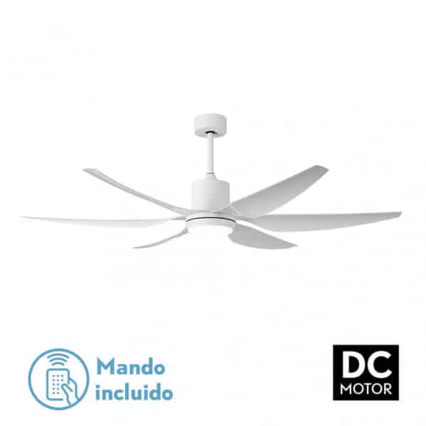 Fabrilamp Otto DC Fan 24w white 6 White Blades Reg.x167d 3000-4000-6000k 2 stems C/remote, Memory and Timer 158691601