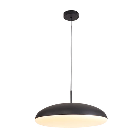 Lámpara de techo colgante Mantra Kazz de 6 luces en negro sobre la mesa de un salón