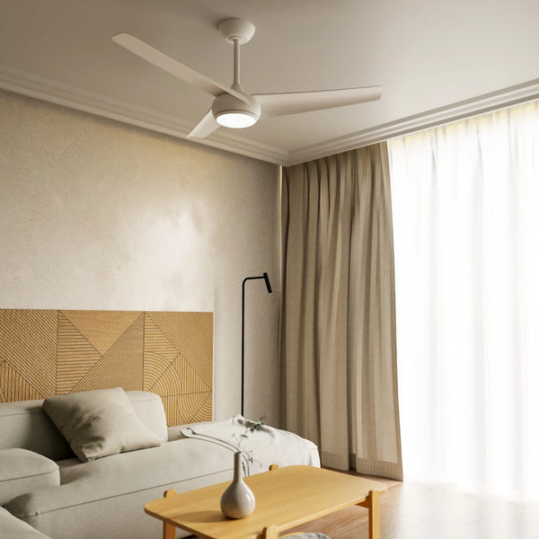 Ventiladores de techo con luz blancos