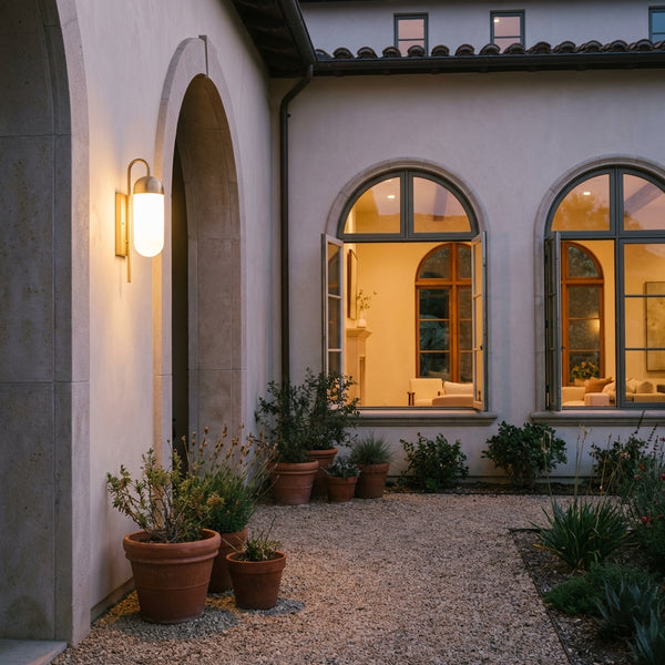Aluminum outdoor wall lights