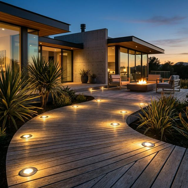 Outdoor floor recessed