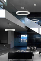 LedsC4 Lámpara de techo colgante Circ Round Ø800 LED blanco cálido blanco 00-0002-BW-M3