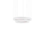 Lámpara de techo colgante LedsC4 Circ grande LED blanco matizado 3000K Ø60+Ø80cm 00-3647-BW-M3
