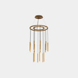 LedsC4 Lámpara de techo colgante Candle 15 luces Chandelier LED DALI Latona 00-6020-27-27