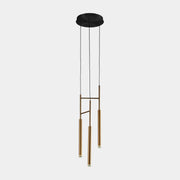Lámpara de techo colgante LedsC4 Candle Triplex LED latón 2700K regulable 00-6021-27-27
