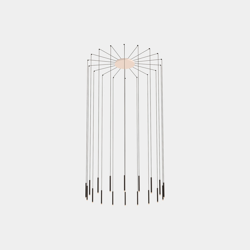 LedsC4 Lámpara de techo colgante Candle 18 luces LED DALI blanco 00-6667-14-60