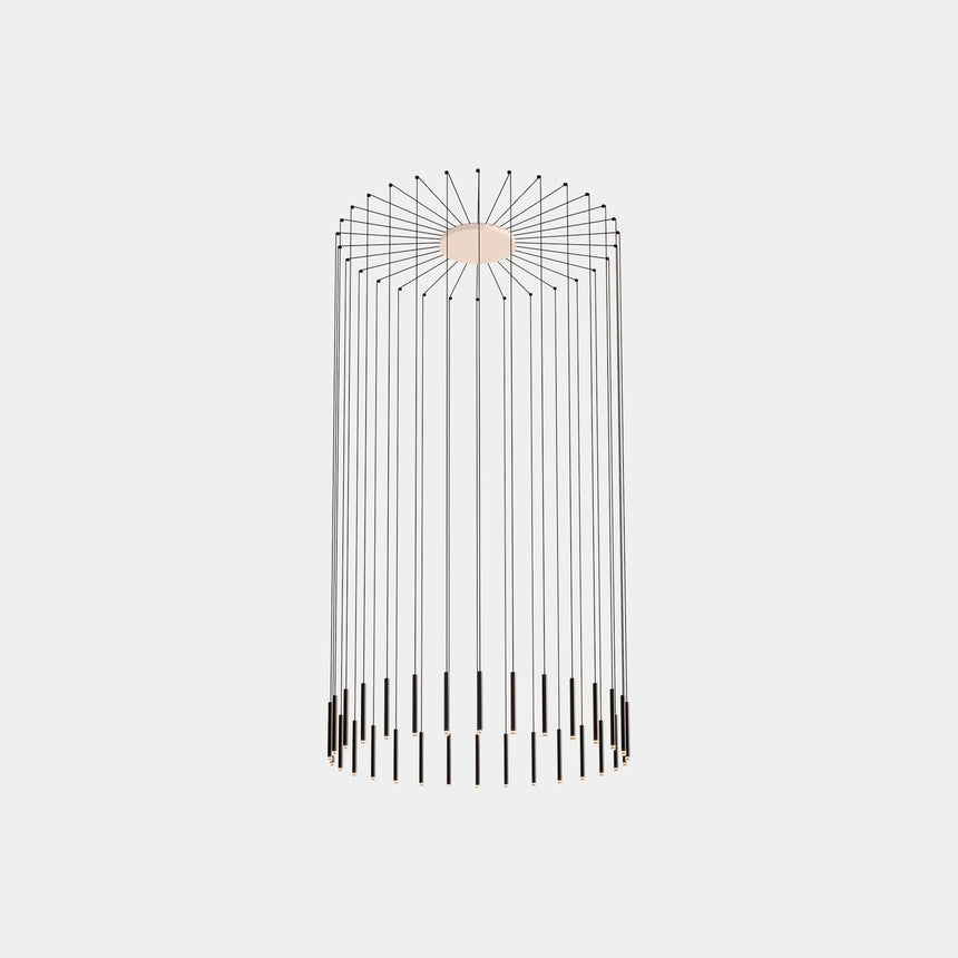 LedsC4 Lámpara de techo colgante Candle 30 luces LED DALI blanco 00-6669-14-60