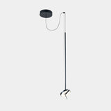 LedsC4 Lámpara de techo colgante Invisible Single Fixed LED Phase Cut negro 00-7382-05-05