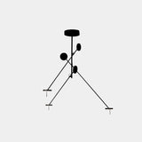 LedsC4 Lámpara de techo colgante Invisible Triplex LED negro 00-7384-05-05
