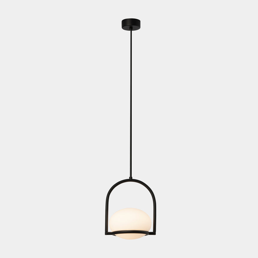 LedsC4 Coco Lámpara de techo colgante bola negro 1 luz E14 00-7984-05-M1