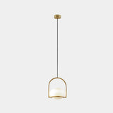 LedsC4 Coco Lámpara de techo colgante bola oro pintado 1 luz E14 00-7984-ET-M1