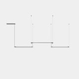 Lámpara de techo colgante LedsC4 Tubs Modular Zigzag Five Tubs of 90cm 00-8285-05-M1