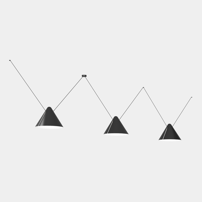 Lámpara de techo colgante LedsC4 Super Attic Conic Shape E27 225cm 00-8376-05-05