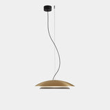 LedsC4 Lámpara de techo colgante Noway Big LED Phase Cut oro mate 00-8395-DN-05