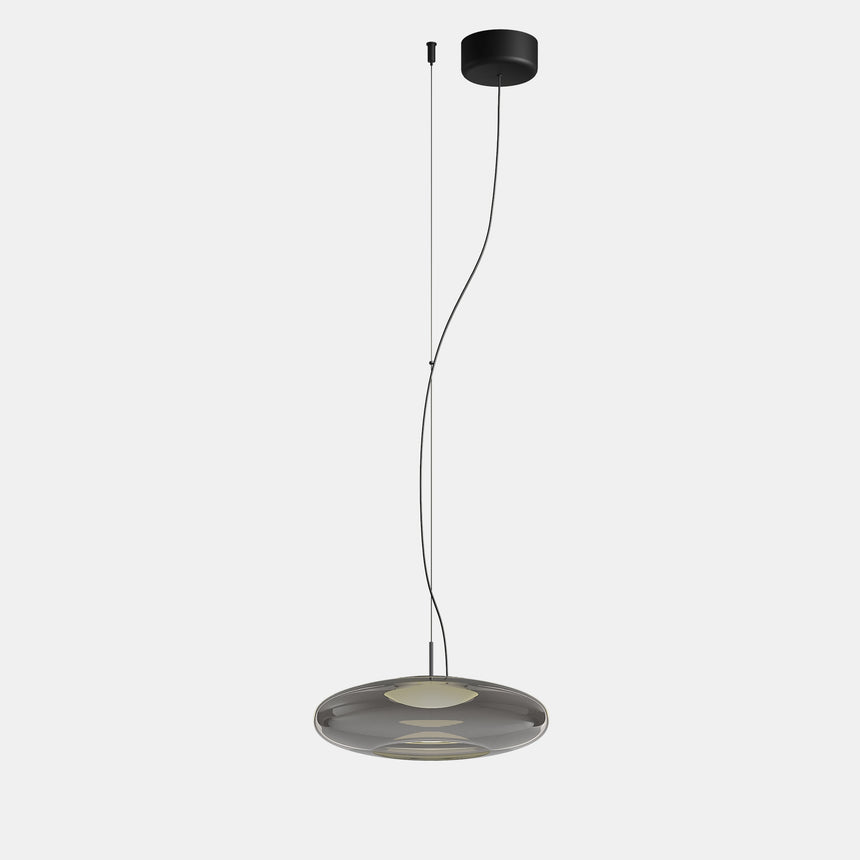 LedsC4 Lámpara de techo colgante Plat Surface LED Switch fumé f 00-8404-05-12