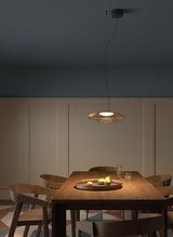 LedsC4 Lámpara de techo colgante Plat Recessed LED Switch ámbar 00-8406-05-15