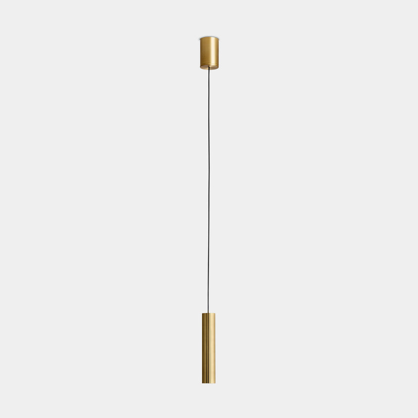 Lámpara de techo colgante LedsC4 Prolix LED oro mate 2700K regulable 00-8513-DN-DN