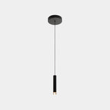 LedsC4 Lámpara de techo colgante Candle XS 1 luz Surface LED negro 15 00-8527-60-60