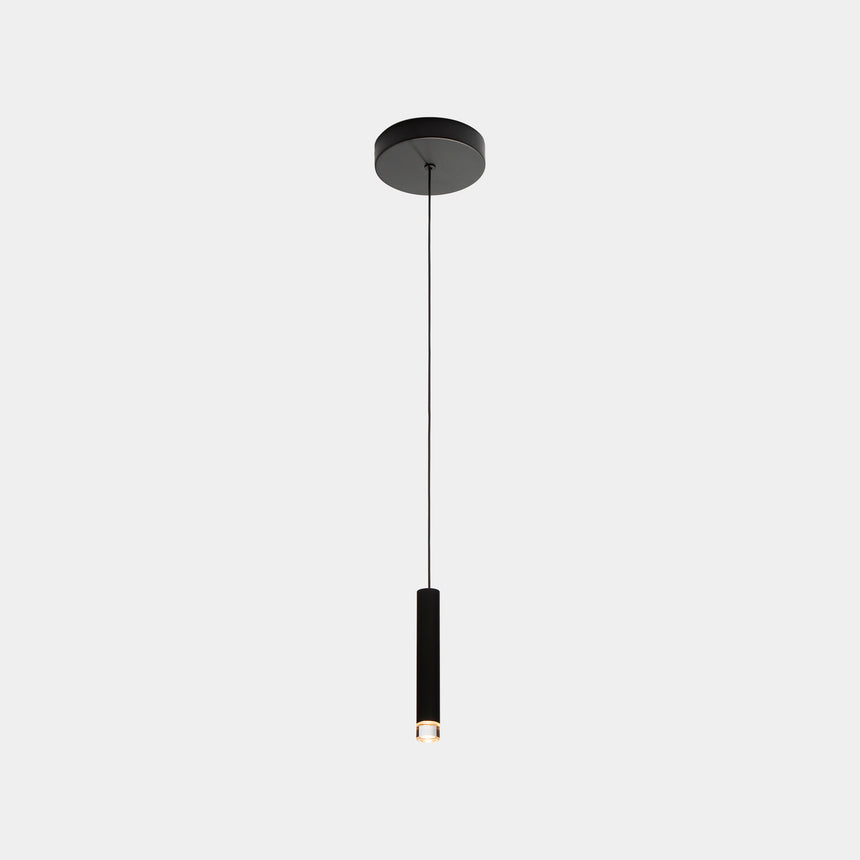 LedsC4 Lámpara de techo colgante Candle XS 1 luz Surface LED negro 15 00-8527-60-60