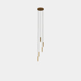 LedsC4 Lámpara de techo colgante Candle XS 5luces Chandelier LED 00-8537-60-27