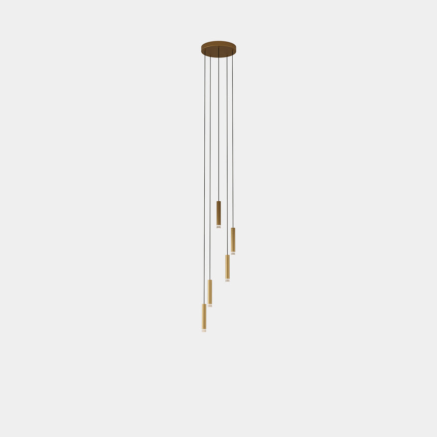 LedsC4 Lámpara de techo colgante Candle XS 5luces Chandelier LED 00-8537-60-27