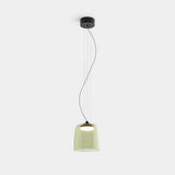 LedsC4 Lámpara de techo colgante Levels 1 luz Ø22cm LED 19 Phase Cut negro 00-A024-05-08