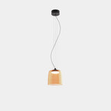 LedsC4 Lámpara de techo colgante Levels 1 luz Ø22cm LED 19 Casambi negro 00-A048-05-15