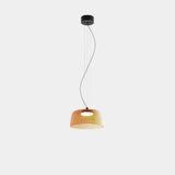LedsC4 Lámpara de techo colgante Levels 1 luz Ø32cm LED 19 Casambi negro 00-A049-05-15
