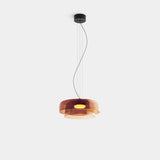 LedsC4 Lámpara de techo colgante Levels 2 luces Ø42cm + Ø32cm LED 19 Casambi Neg 00-A052-05-15