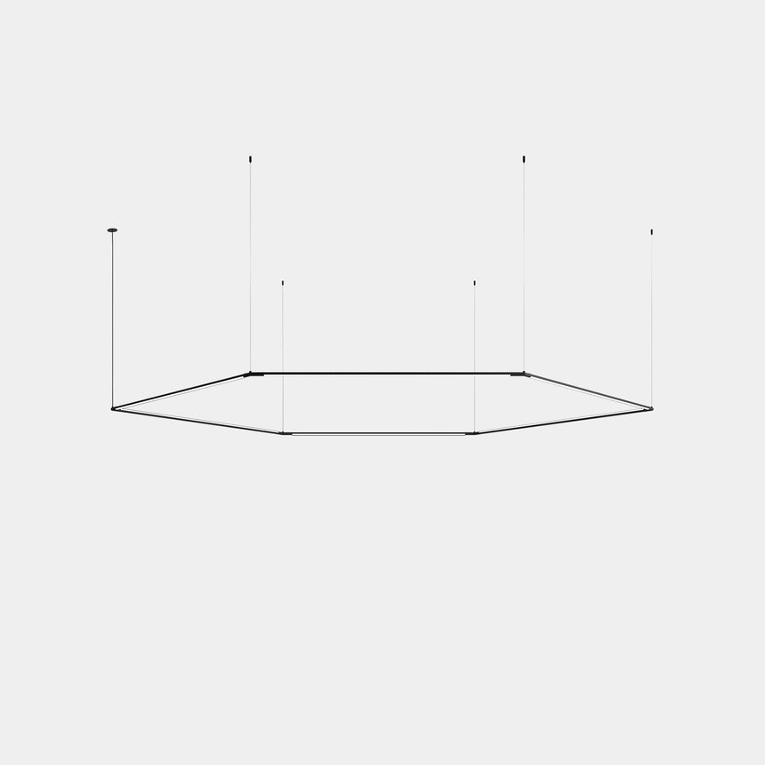 Lámpara de techo colgante LedsC4 Tubs Modular Hexagonal grande LED 90cm 00-8276-05-M1