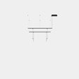 Lámpara de techo colgante LedsC4 Tubs Modular Pendant Track with 2 Lineal LED 00-A096-05-M1