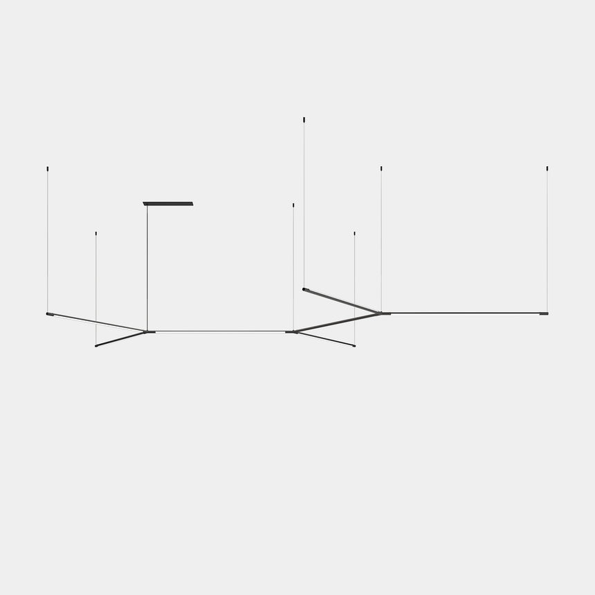 Lámpara de techo colgante LedsC4 Tubs Modular Molecular Double grande LED 90cm 00-8280-05-M1